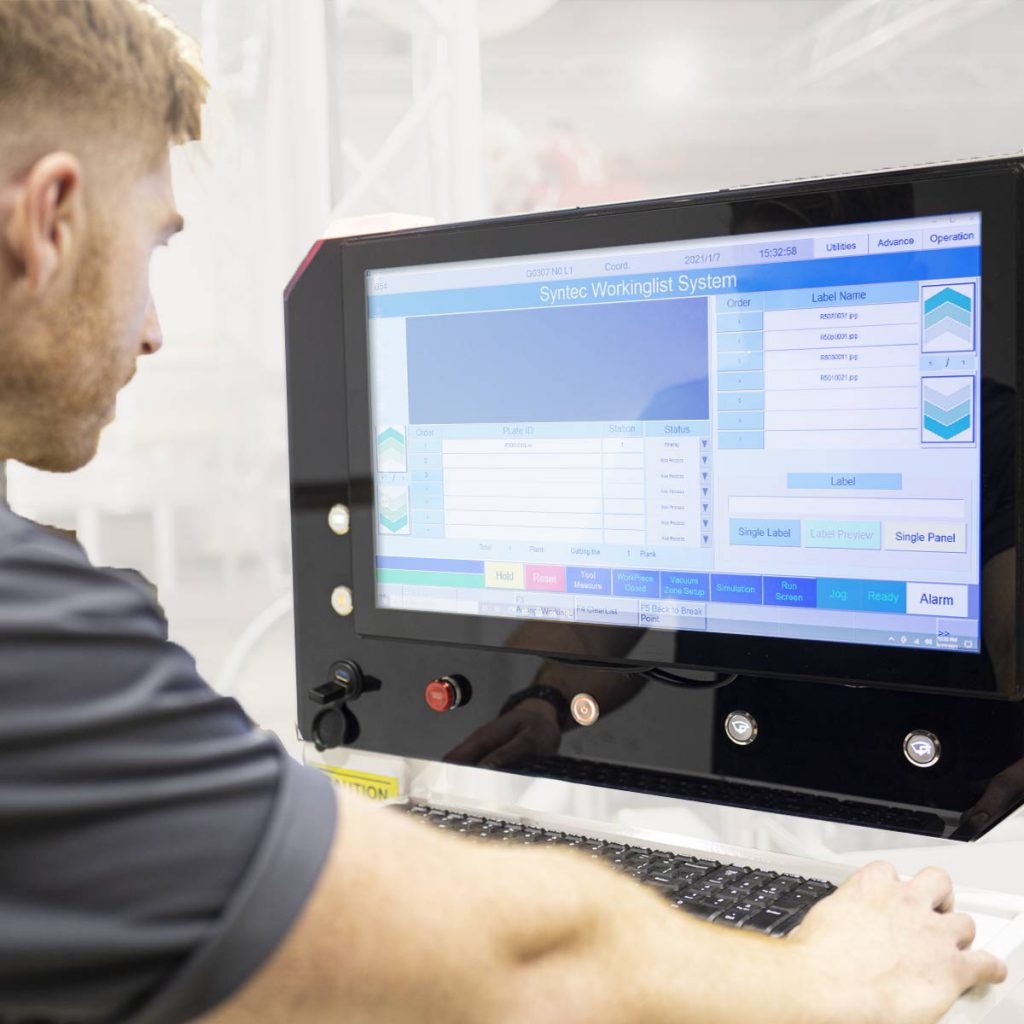 The XPR Raptor CNC Router's cutting edge technology comes with a touchscreen and HD camera.
