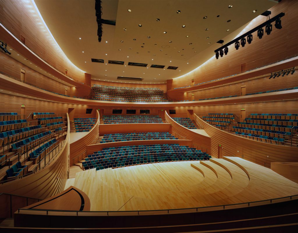 large unique lecture hall