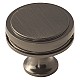 1-3/8" Oberon Round Knob in Gunmetal Finish, Ideal for Cabinets and Drawers