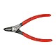 Wurth Circlip Pliers Form B, 130mm - DIN 5254 Standard - Plastic-coated Handle - Compressed Spring Steel Tip - Screwed and Mounted Joint - Large Contact Surfaces - Slim Pliers Head - Internal Spring -