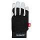 Large Goatskin/Stretch Knit Sport Utility Gloves, Black/White - Northern Safety