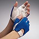 Large Goatskin Anti-Vibration Gloves in Blue/White