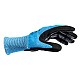Extra Large Cut-Resistant HPPE/Nylon/Spandex/Glass Fiber Gloves with Nitrile Foam Coating in Blue Color