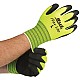 Double XL Cotton Rubber Palm Gloves in Hi-Vis Lime