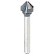 Amana 1/2" x 2-1/8" AlTiN Coated V-Groove Router Bit for Composite Building Materials