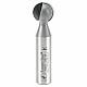Amana 5/8" x 2-3/8" x 5/16" Radius Ball End Router Bit with 1/2" Shank