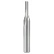 1-Flute ''''O'''' Flute Straight Grind Bit with 1/4" Shank