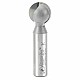 Amana 3/4" x 2-1/2" x 3/8" Radius Ball End Router Bit with 1/2" Shank for Precise Cuts
