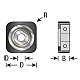 Amana Square Bearing Guide for scratch-free laminates