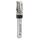 Amana 3/8" x 2" Down Shear Flush Trim Plunge Template Router Bit with Upper Ball Bearing, 3-Flute, 1/4" Shank