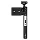 KV Pocket Door Slides Overlay Door Hinge Kit for 3/4" Door Thickness, Self-Closing, Black