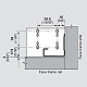 Blum Tandem Plus Rear Socket for 9" Slides Screw-On Depths 10-15/32" to 11-3/32" - Product Image 3