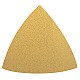Dynabrade 180 Grit Aluminum Oxide Triangular Abrasive Sheet (50/Pack) for Wood, Metal, & Composites