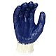 Extra-Large White and Blue Rubber String Knit Gloves - Northern Safety