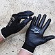 Extra-Large Nylon/Polyurethane Palm Coated Gloves, Black - Top View