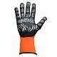 Wurth Large Tigerflex Light Nylon Nitrile Foam Coated Gloves in Orange and Black - Front View