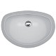 Formica Acrylic Undermount Sink, 18x14x5, Silk - Front View
