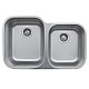 Durable 18 Gauge Stainless Steel Kitchen Sink by Karran - Undermount for Stone and Quartz