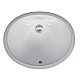 Durable and elegant vitreous china sink with double-glazed, high gloss finish