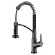 Gunmetal Grey Kitchen Faucet with Dual-Function Sprayer