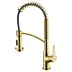 Commercial-Styled Pull-Down Faucet with Open Coil Industrial Design for Elegant Kitchens