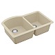 Karran QU-610 Brown Quartz Sink - Double Bowl Design