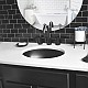 Karran Q-306 Quartz Undermount Single Bowl Vanity Sink, 19" x 15" x 5-1/2" for compact spaces