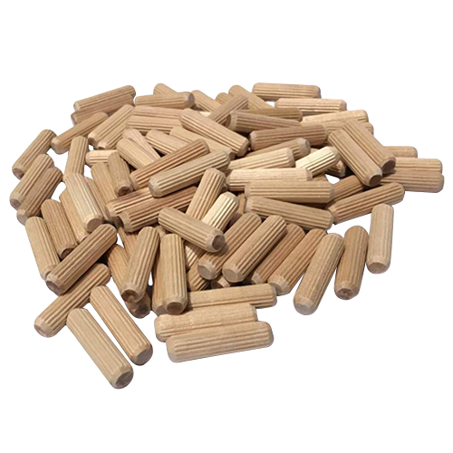 Wooden Dowel Rods 8 x 1000 mm Grooved Pack of 5 
