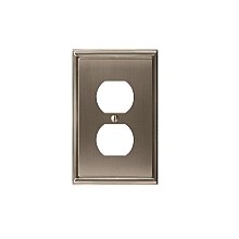 Mulholland 3-3/16" 1 Receptacle Wall Plate