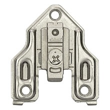 Clip Cam Adjustable Face Frame Mounting Plate, Screw-On