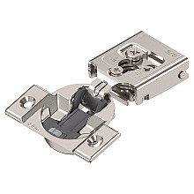 Compact Clip 30C2 105° Opening Wrap-Around Face Frame Hinge, 45mm Boring Pattern, Self-Closing, 3/8" Overlay, Screw-On