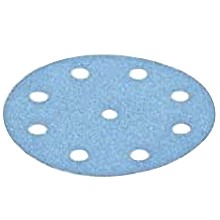5" Hook & Loop 9 Holes Abrasive Granat D125 Sanding Disc, Aluminum Oxide on Paper (50/Pack)