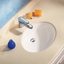 Acrylic Undermount Single Bowl Vanity Sink, 18" x 14" x 5
