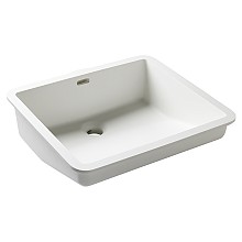 1513 Acrylic Undermount Single Bowl Rectangular Vanity Sink, 16-3/4" x 14-15/16" x 7-1/16"
