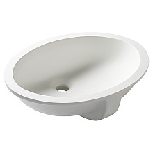 1612 Acrylic Undermount Single Bowl Vanity Sink, 17-13/16" 13-13/16" x 7"