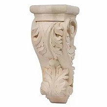 4-3/4" Acanthus Hand Carved Corbel