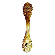 8-1/2" Lilies Vertical Wood Pull
