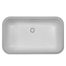 A-340 Acrylic Undermount Single Bowl Kitchen Sink, 30-1/2" x 18-1/2" x 9