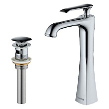 Woodburn Single-Handle Vessel Bathroom Faucet with Pop-Up Drain