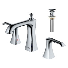 Woodburn Double-Handle Widespread Bathroom Faucet With Pop-Up Drain