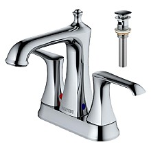 Woodburn Double-Handle Bathroom Faucet with Pop-Up Drain