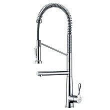 Tumba Single-Handle Pull-Down Kitchen Faucet with Dual-Function Sprayer