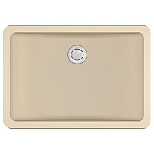 Q-309 Quartz Seamless Undermount Single Bowl Bathroom Vanity Sink, 20" x 14" x 5-3/4"
