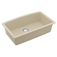 QU-712 Quartz Under Mount Extra Large Single Bowl Kitchen Sink, 32-1/2" x 19-1/2" x 9