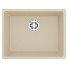 QU-820 Quartz Undermount Single Bowl Kitchen Sink Kit, 24-3/8" x 19-1/8" x 9"
