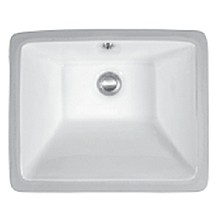 Vitreous China Undermount Single Bowl Vanity Sink, 17" x 13-3/4" x 5-1/2