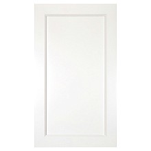 36&quot; x 12&quot; High DWhite Recessed Panel Wall Cabinet, Beech