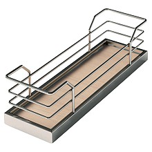 3&quot; 4-Tray Spice Rack Kit with Arena Plus Classic Shelves/Door Mounted, Champagne/Maple