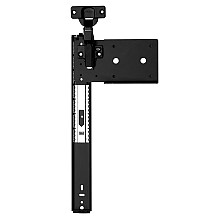 8080 EZ Pivot Door Slide with Hinge and Plate, 30lb Capacity, Black