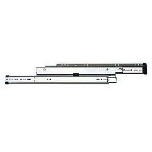 8505 File Drawer Slide with 150lb Capacity, 1-1/2" Overtravel Extension, Side-Mount, Anochrome, Bulk Box